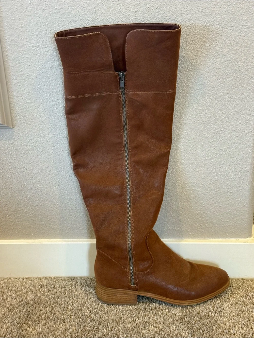 Women's Mia Brand Tall Brown Suede Riding Boot